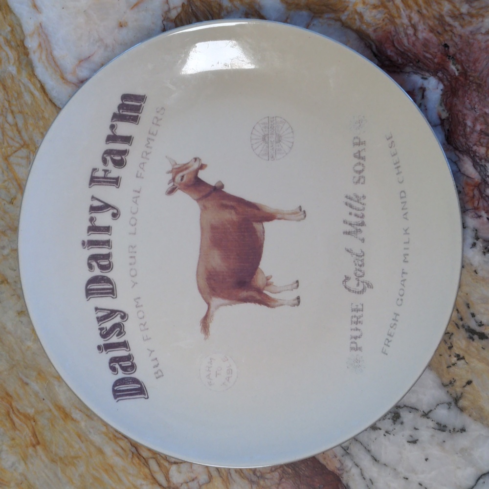 Daisy Dairy Farm plate dish - NEW
